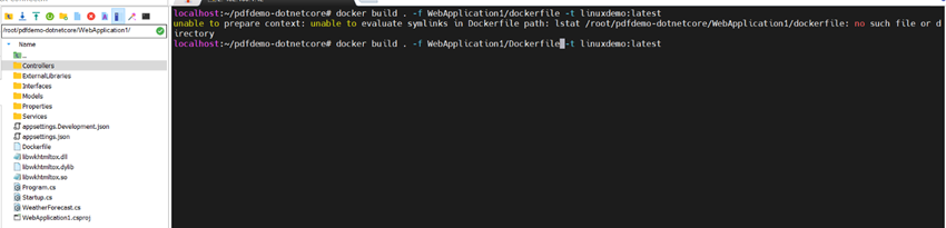 Running Asp.net Core In Linux system(Alpine Linux Distribution) using docker